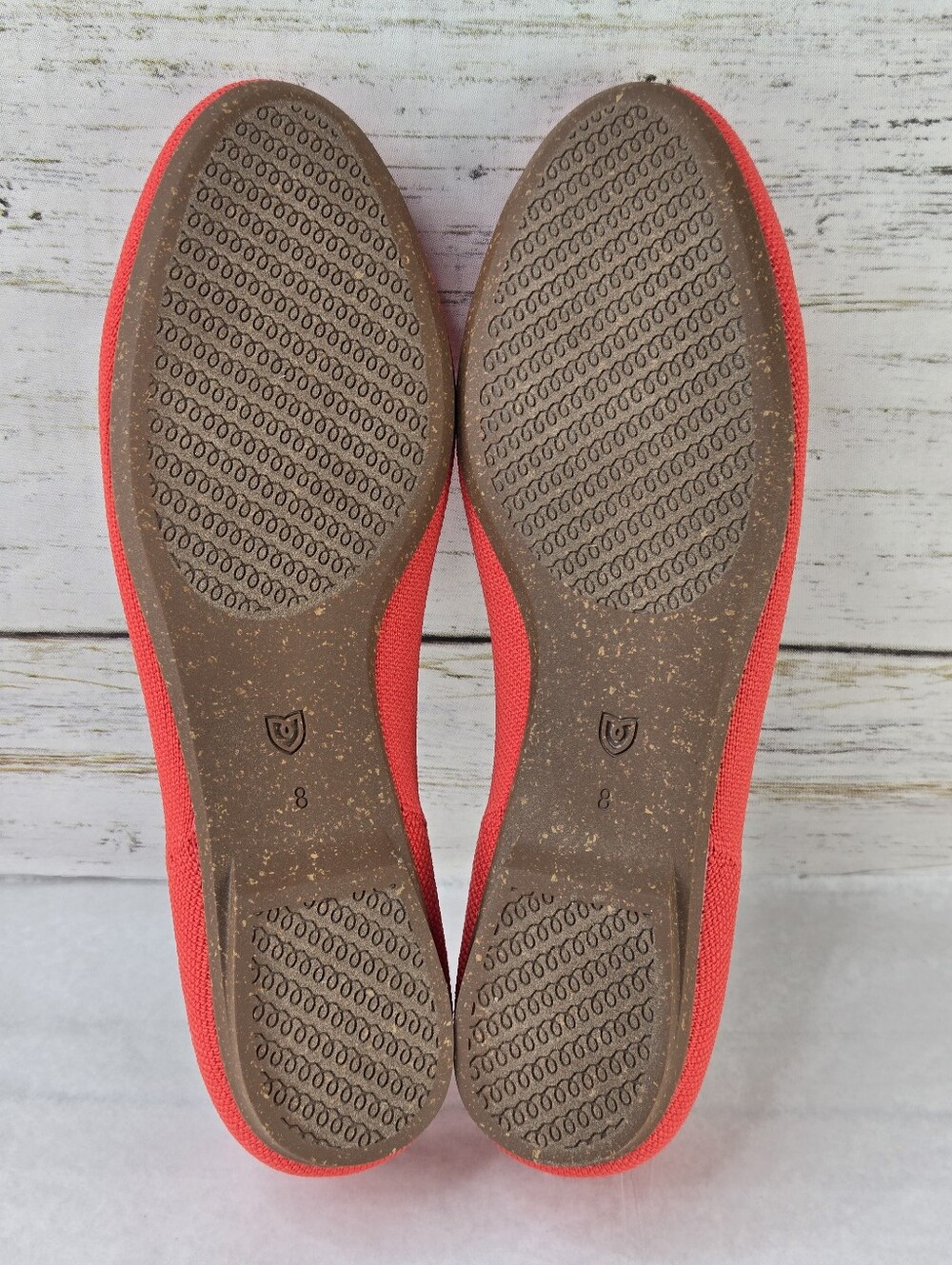 Rothy's The Ballet Flat Bow Accent Round Toe Glamour Red Women's Size 8 - Picture 10 of 14